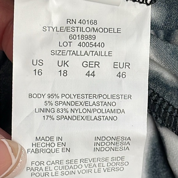 New Magicsuit Dreamstate Babs Tankini Top Swim Modest Black White Abstract 16 - Picture 11 of 13